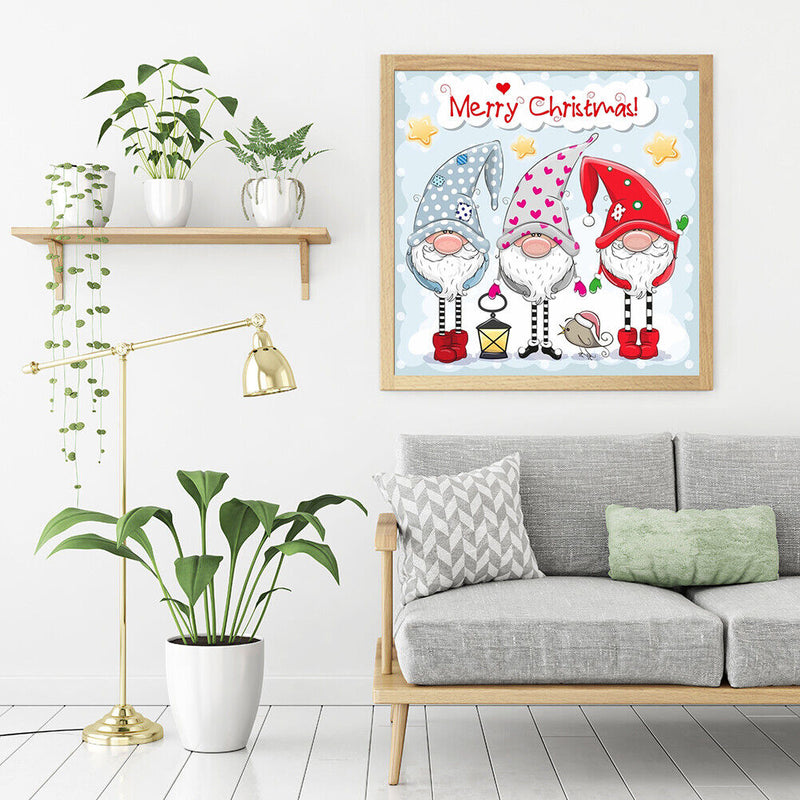 Oil Paint Christmas Goblin Picture Wall Artwork Home Decor Unique Gift Craft