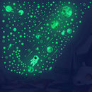 Glow in The Dark Stars and Planets Bright Solar System Wall Stickers - Glowing