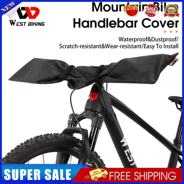 WEST BIKING Dust Cover Waterproof Mountain Bike Handlebar Rain Cover for Outdoor