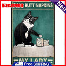 Cat Retro Metal Plate Tin Sign Plate Poster for Bar Club Iron Painting