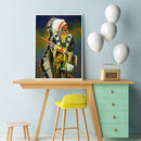 Canvas Picture Craft Full Round Religious Indians Handmade DIY Diamond Painting