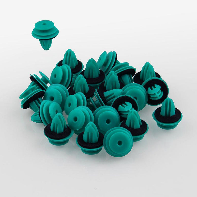 25pcs Car Door Trim Panel Nylon Clips Retainer Fastener Rivets 90467-10188 Newly