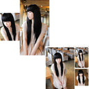 Addorable Girl Lady Long Straight Clip On Hair Extension Black Fibre  60cm