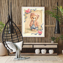 5D DIY Diamond Painting Full Round Drill Cartoon Bear Mosaic Picture Rhinestone
