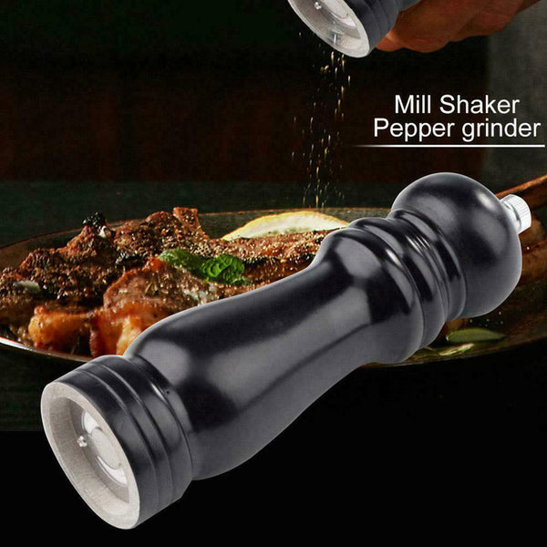 Wooden Pepper Grinder Manual Salt Mill Spice Muller Kitchen Tools Home F6R7