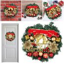 Bow-knot Garland Ornament Wall Hanging Christmas Decorations Christmas Wreath