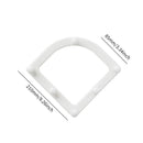 Triangle Drainage Rack Kitchen Leftovers Filter Hanging Net (White) Newly