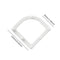 Triangle Drainage Rack Kitchen Leftovers Filter Hanging Net (White) Newly