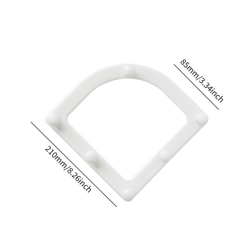 Triangle Drainage Rack Kitchen Leftovers Filter Hanging Net (White) Newly