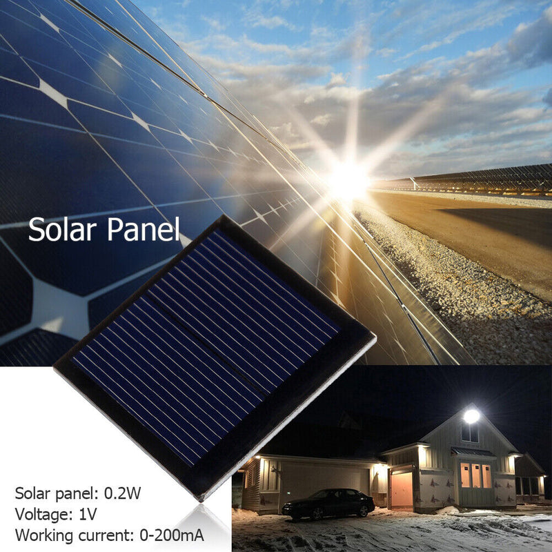 1x 0.2W 1V Mini Solar Cell Panel Solar Battery Charger Polysilicon Board Newly