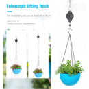 Telescopic Hook Hanging Orchid Plant Pots Adjustable Pull Down Hook Basket Newly
