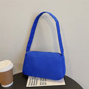 Women Handbag Nylon Casual Crossbody Shoulder Underarm Tote Bag (Navy Blue)