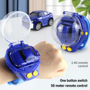 4CH 1/58 Wrist Watch Controlled 5km/h 2.4G RC Small Racing Car (Blue 03)