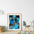 5D Rhinestone Picture DIY Blue Buddha Full Round Drill Diamond Painting Gift Kit