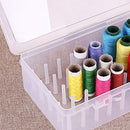 42 Spools Reels Sorting Storage Box Fishing Line Gear Case (Transparent) Newly