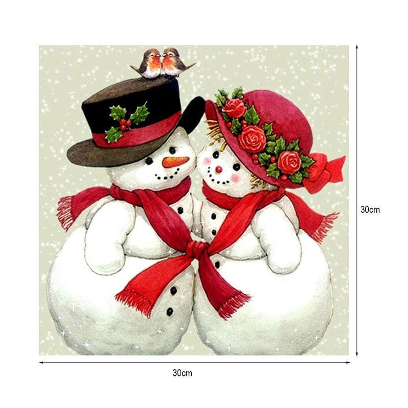 5D Diamond Painting Christmas Snowman Embroidery Cross Stitch Home Decor Newly