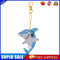 Animal 5D Diamond Painting Keychain Acrylic Keyring Slap Luminous DIY Bag D