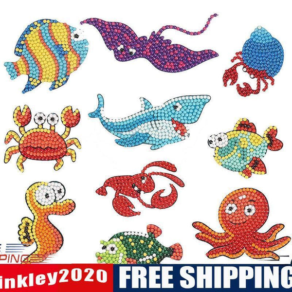 DIY Children Round Diamond Stickers Full Drill Diamond Painting Kits (T016)