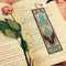 #A DIY Special Shaped Diamond Painting Leather Bookmark with Tassel Office Sup