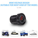 Car Boat Motorcycle LED Digital Voltmeter with On/Off Switch Low Voltage Alarm