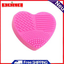 Silicone Makeup Brush Cleaner Scrubber Board Pad Heart-shaped Make Up Cleaning