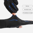 Breathable Anti-Slip Women Men Two Finer Cut Fishing Cycling Gloves (Blue) Newly