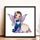 Big Eyes Girl 5D DIY Full Round Diamond Drill Painting Mosaic Canvas Handwork