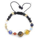 Occitop Fashion Unisex Women's Men's Planet Bead Bangle Adjustable