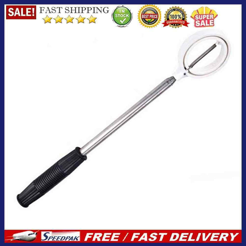 2pcs Golf Ball Retriever 8 Sections Telescopic Tool(White)