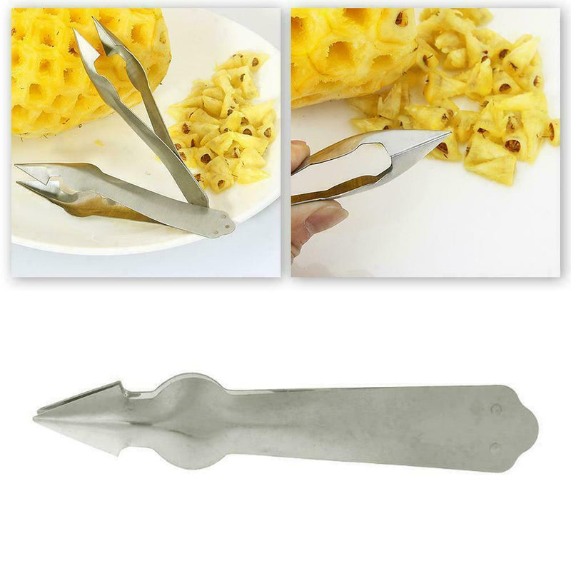 Steel Cutter Pineapple Eye Peeler Remover Clip Useful Tools C1K2
