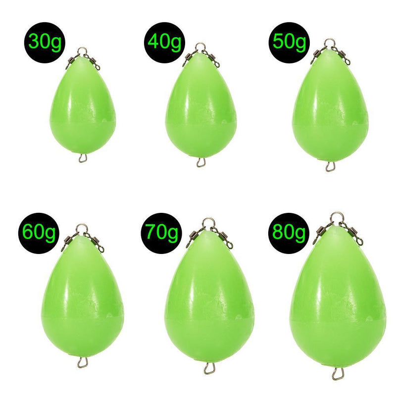 Luminous Night Striking Floats Portable Fishing Floating Buoy Bobber (80g)