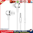 Universal In-Ear Earbuds Headsets Music Earphones 3.5mm Headphone (White) Newly