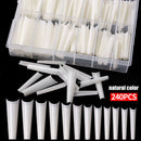 240pcs/Box Full Cover False Nails Manicuring Tip Artificial Nail Art Decoration