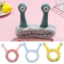 Makeup Band Turban Snail Antenna Eyes Headband Snail Wash Face Plush Headband