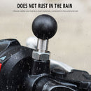 Stainless Steel Motorcycle Rearview Mirror Phone Holder Ball Clamp Base Parts