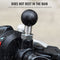 Stainless Steel Motorcycle Rearview Mirror Phone Holder Ball Clamp Base Parts
