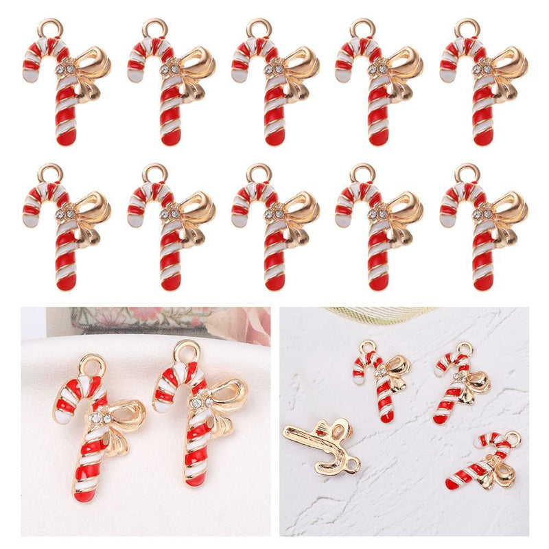 Earrings Xmas Tree Hanging Assorted Shapes Christmas Charms Enamel Pendants