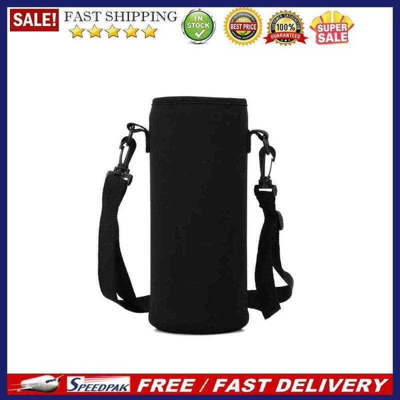 Sports Water Bottles Carrier Bag Pouch Kettle Cup Holder with Shoulder Stra