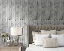 15.7 x 236 Distressed Wood Peel and Stick Wallpaper Faux Wood Cabinet Wall