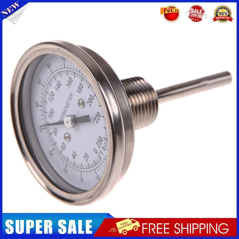 Stainless Steel 1/2 NPT Dial Thermometer Pyrometer for Oven Kitchen Tools