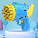 Semi-Automatic Bubble Making Toys Electric Soap Bubble Machine (B Blue)