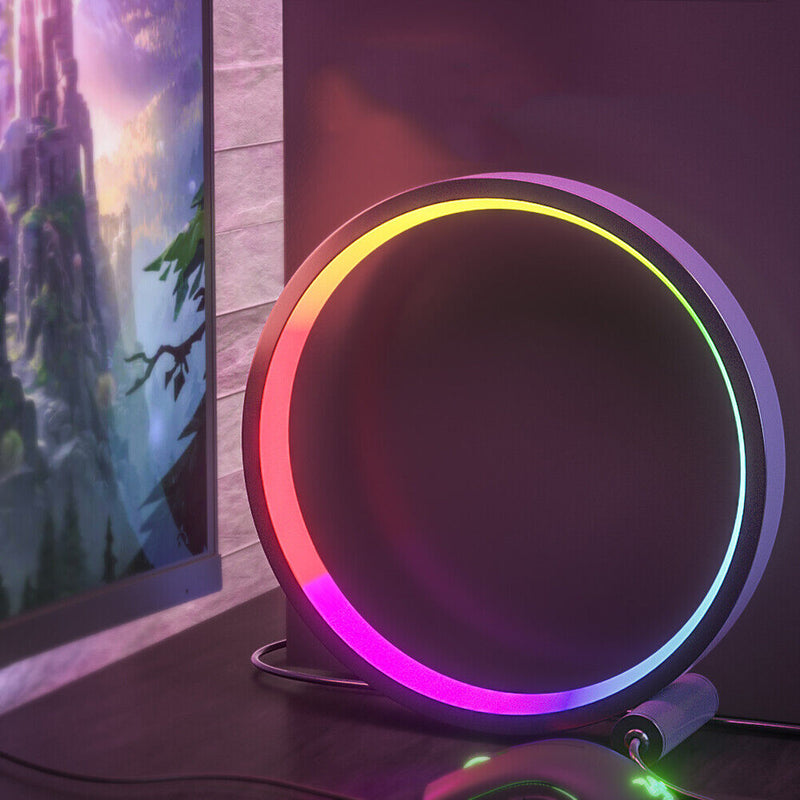 Remote Control Ring Night Light RGB Bedside Desk Atmosphere LED Lamps