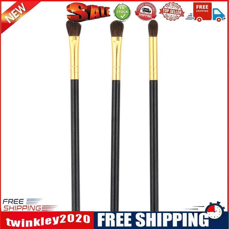 3pcs Professional Portable Eye Shadow Brush Makeup Brush Set Beauty Tools