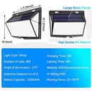 468 LED Solar Light Motion Sensor Wall Mounted Home Street Lamp Decoration