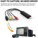 USB Video Audio Capture Converter VHS to Digital for Windows 2000 XP Vista Newly