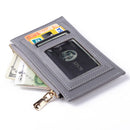 Women PU Leather Mini Credit Card ID Card Multi-slot Card Holder Fashion Wall