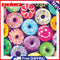 5D DIY Full Drill Round Shape Colored Donuts Rhinestone Diamond Drawing Decor