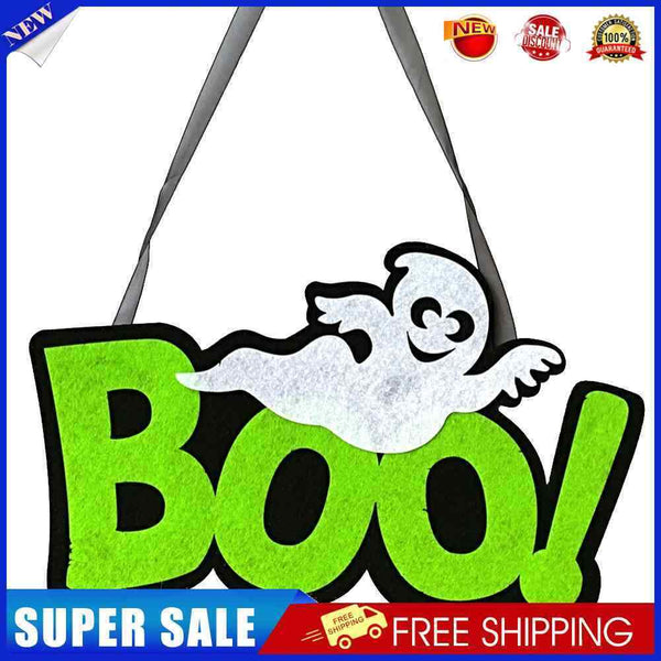 Halloween Ghost Letter Pattern Nonwoven Pendant Gate Wall Hangings Party Decor