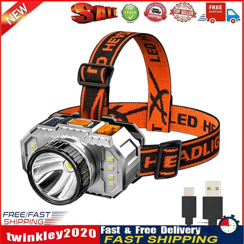 1200mAh LED Powerful Fishing Headlight USB Rechargeable Fishing Flashlight Newly