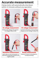 Counts Smart Multimeter Digital Clamp Meter True RMS AC/DC Current Voltmeter